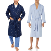 Nautica Mens Long-Sleeve Lightweight Cotton Woven Robe $32.50 (Reg. $65)...
