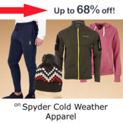 Spyder Cold Weather Apparel on Sale $27.99 (Reg. $80) + More items from...