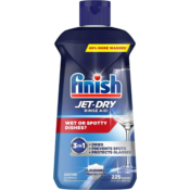 THREE Bottles of 225 Washes Finish Jet-Dry Rinse Aid Dish Drying Agent...