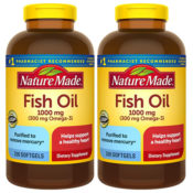TWO 320-Count 1000mg Nature Made Fish Oil as low as $9.28 EACH Bottle (Reg....