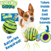 THREE Wobble Wag Giggle Ball Interactive Dog Toy as low as $9.08 EACH Shipped...