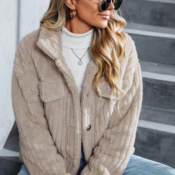 Who doesn't love a flannel coat? This Women's Flannel Coat is only $21.32...