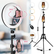10 Inch Selfie Ring Light with Stand $7.94 After Coupon (Reg. $37.94) +...