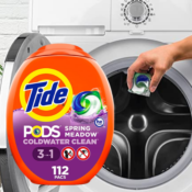 112-Count Tide PODS Spring Meadow Scent Laundry Detergent Soap as low as...