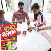 112-Piece UNO Remix Customizable Matching Card Game $4.24 (Reg. $13) -...