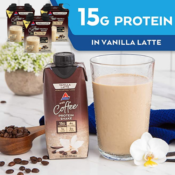 12 Count Atkins Iced Coffee Protein Shake, Vanilla Latte, 11 Fl Oz as low...