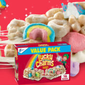 FOUR 16-Pack Lucky Charms Breakfast Cereal Treat Bars as low as $4.59 PER...