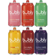 18-Count bubly Sparkling Water, 6 Flavor Variety Pack, 12 fl oz Cans as...