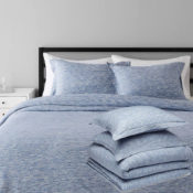 3-Piece Amazon Basics Cotton Blend Jersey Duvet Cover Set $10 (Reg. $20.07)...