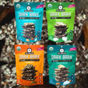 4-Count Taza Chocolate Organic Stone Ground 80% Dark Bark Snacking Thins,...