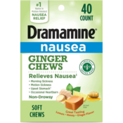 40-Count Dramamine Nausea Ginger Chews as low as $11.48 Shipped Free (Reg....