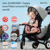 6-in-1 SmarTrike Flow Folding Jogger Stroller Tricycle $79 Shipped Free...