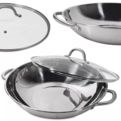 6.5-Quart Sedona Stainless Steel Pan with Glass Lid $14.93 (Reg. $99.99)