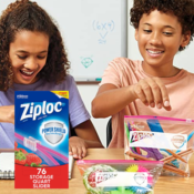 76 Count Ziploc Quart Food Storage Slider Bags as low as $9.34 Shipped...
