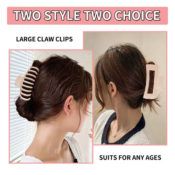 8-Pack Large Hair Claw Clips $9.99 (Reg. $15) - $1.24/4.3-Inch Clip, 2...