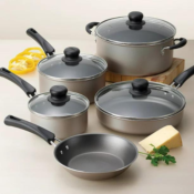 Tramontina 9-Piece Non-Stick Cookware Set $24.82 - 2 Colors Available!