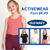 Last Chance! Activewear for Girls from $6.49 (Reg. $12.99) + for Women,...