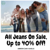 American Eagle: All Jeans On Sale, Up to 40% Off!
