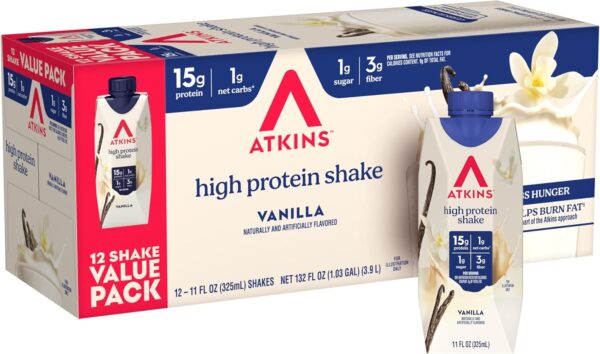Atkins Creamy Vanilla High Protein Shake