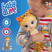 Baby Alive Rainbow Wildcats Doll with Accessories, Leopard $19 (Reg. $28)...