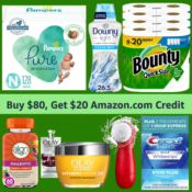 Buy $80 Household, Health & Beauty Products, Get $20 Amazon Credit...