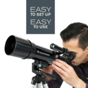 Celestron Travel Scope 60 Portable Telescope with Backpack and Tripod $38...