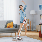 DevoacTech 8-in-1 Brushless Motor Cordless Stick Vacuum $159.99 After Coupon...