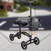 Dual Pad Steerable Knee Scooter with Basket $143 After Coupon (Reg. $178)...