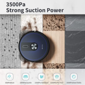 Ecozy 3500Pa Suction Lidar Robot Vacuum Cleaner and Mop $150 After Coupon...