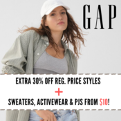 Extra 30% Off Reg. Price Styles After Code + Sweaters, Activewear &...