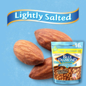FOUR Bags of Blue Diamond Low Sodium Lightly Salted Almonds, 16 Oz $6.38...