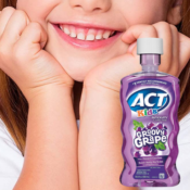 THREE Bottles of ACT Kids Anticavity Groovy Grape Fluoride Rinse, 16.9...