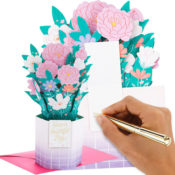 Hallmark Paper Wonder All Occasion Pop Up Card (Pastel Bouquet) $4.74 (Reg....