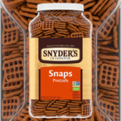 FOUR Jars of Snyder's of Hanover 46-Ounce Pretzel Snaps as low as $7.99...