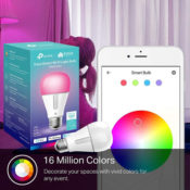 Kasa Smart 1000-Lumens Dimmable Color Changing Light Bulb $5.20 (Reg. $23)...