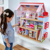 KidKraft Chelsea Doll Cottage Wooden Dollhouse with 16 Accessories $39.33...