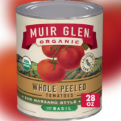 Muir Glen Organic Peeled Whole Tomatoes with Basil, 28 Oz $3.89 (Reg. $5.08)...