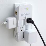 On-Wall Surge Protector with 6 Pivoting AC Outlets $13.99 (Reg. $19.99)...