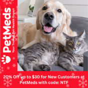 PetMeds: Save 20% Off up to $30 Purchase for New Customers with Code