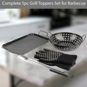 PitMaster King 5-Piece Grill Topper Pan and Tray Set $36.36 Shipped Free...