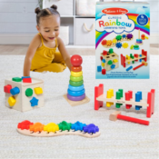 Set of 4 Melissa & Doug Wooden Classic Rainbow Learning Toys $18.41...
