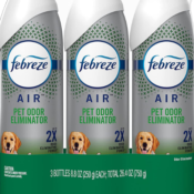 3-Pack Febreze Air Freshener Spray, Pet Odor Eliminator as low as $8.31...