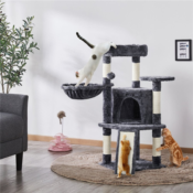 Your cats are sure to love  this Yaheetech Professional 42-in Cat Tree...