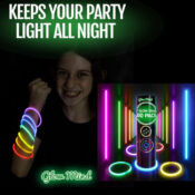 100 Count 8-Inch Ultra Bright Glow Sticks with Connectors $6.99 (Reg. $20)...