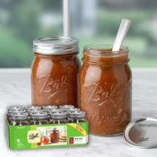 12-Count Ball Regular Mouth Pint Mason Jars with Lids & Bands $10.59...