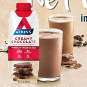 12-Pack Atkins Meal Size Creamy Chocolate Protein-Rich Shakes as low as...