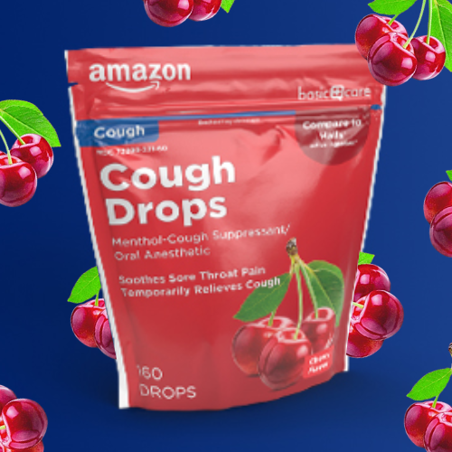 160Count Amazon Basic Care Cherry Cough Drops as low as 3.21 Shipped