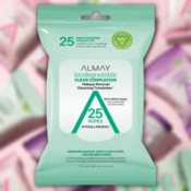 25-Count Almay Makeup Remover Clear Complexion Cleansing Towelettes as...