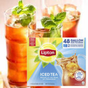 Amazon Black Friday! Lipton Gallon-Sized Iced Tea Bags, 48-Count $3.73...