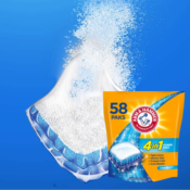 58-Count Arm & Hammer 4-in-1 Laundry Detergent Power Paks as low as...
